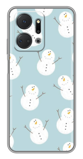 Чехол с печатью "Маленькие снеговики" для Huawei Honor X7a