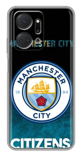 Силиконовый чехол с изображением "Man City Zens" для Huawei Honor X7a