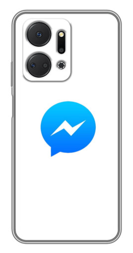 Чехол с печатью "messenger logo" для Huawei Honor X7a