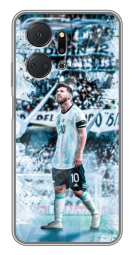 Чехол с печатью "Месси в Аргентине" для Huawei Honor X7a