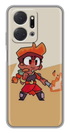 Чехол с печатью "Нарисованная Amber" для Huawei Honor X7a