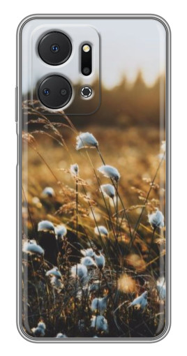 Чехол с печатью "Нежные полевые цветы" для Huawei Honor X7a