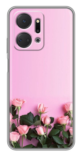 Чехол с принтом "Нежные розы" для Huawei Honor X7a