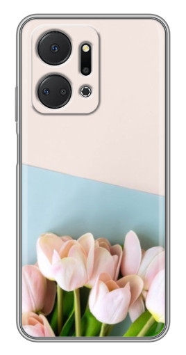 Чехол с картинкой "Нежные тюльпаны" для Huawei Honor X7a