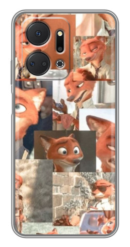 Чехол с печатью "Ник Крутихвост" для Huawei Honor X7a