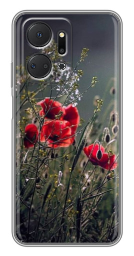 Чехол с принтом "Поле цветов" для Huawei Honor X7a