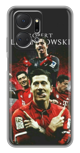 Силиконовый чехол с изображением "Польский футболист" для Huawei Honor X7a