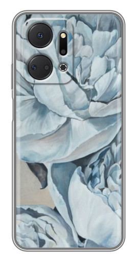 Чехол с картинкой "Рисунок пионы" для Huawei Honor X7a