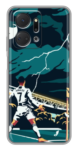 Чехол с принтом "Ronaldo празднование" для Huawei Honor X7a