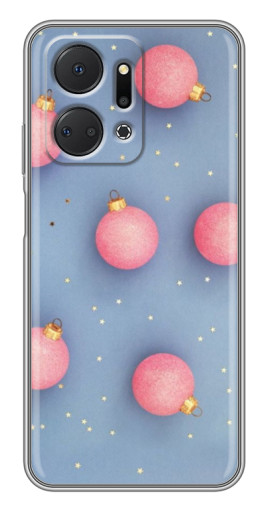 Силиконовый чехол с изображением "Розовые шары" для Huawei Honor X7a