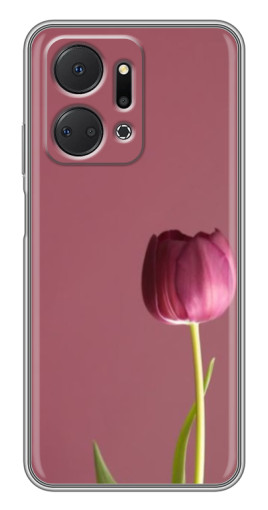Чехол с картинкой "Розовый тюльпан" для Huawei Honor X7a