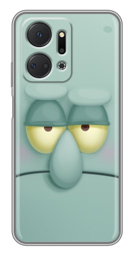 Чехол с принтом "Сквидвард" для Huawei Honor X7a