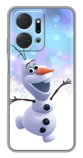 Чехол с принтом "Снеговик Олаф" для Huawei Honor X7a