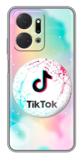 Чехол с печатью "TikTok принт" для Huawei Honor X7a