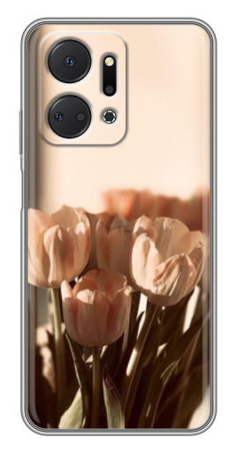 Чехол с печатью "Тюльпаны на солнце" для Huawei Honor X7a