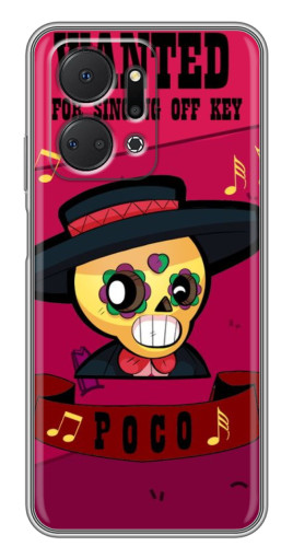 Чехол с печатью "WANTED POCO" для Huawei Honor X7a
