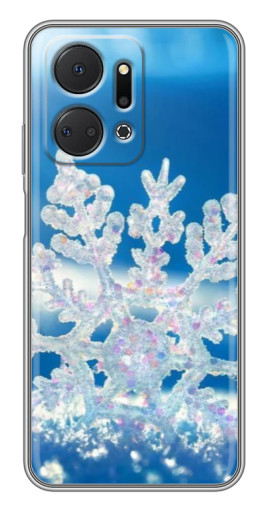 Чехол с принтом "Яркая снежинка" для Huawei Honor X7a
