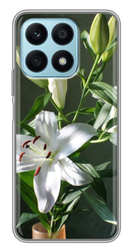 Чехол с печатью "Белые лилии" для Huawei Honor X8a