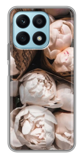 Чехол с принтом "Букет пионов" для Huawei Honor X8a