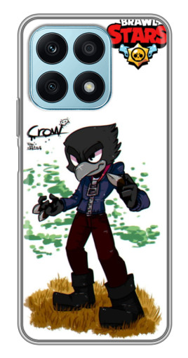 Чехол с печатью "Crow" для Huawei Honor X8a