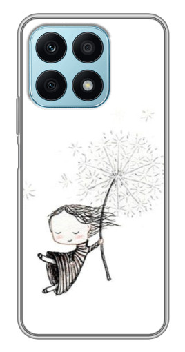 Силиконовый чехол с изображением "Девочка с одуванчиком" для Huawei Honor X8a
