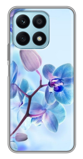 Чехол с печатью "Голубые орхидеи" для Huawei Honor X8a