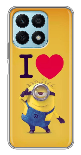 Чехол с принтом "I Love Minion" для Huawei Honor X8a