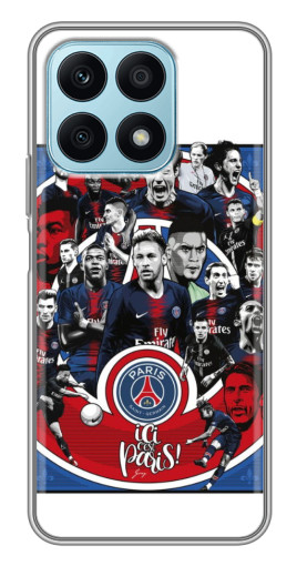 Чехол с картинкой "Команда PSG" для Huawei Honor X8a