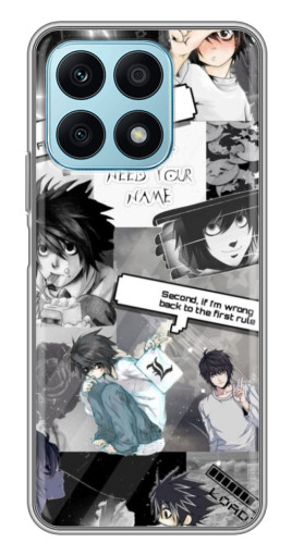 Силиконовый чехол с изображением "L - Death note" для Huawei Honor X8a