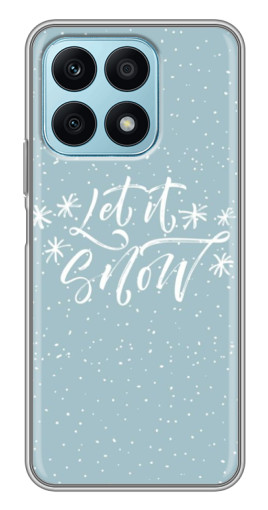 Чехол с печатью "Let it Snow" для Huawei Honor X8a
