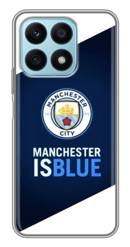 Чехол с печатью "Manchester is Blue" для Huawei Honor X8a