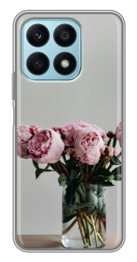Силиконовый чехол с изображением "Пионы в вазе" для Huawei Honor X8a