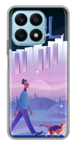 Чехол с печатью "Постер к мультику" для Huawei Honor X8a