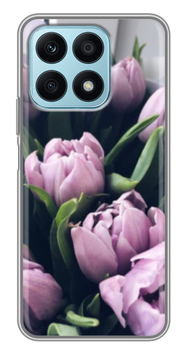 Силиконовый чехол с изображением "Сиреневые тюльпаны" для Huawei Honor X8a