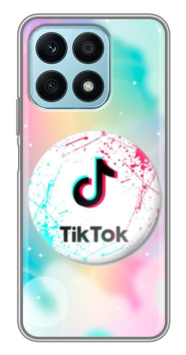 Силиконовый чехол с изображением "TikTok принт" для Huawei Honor X8a