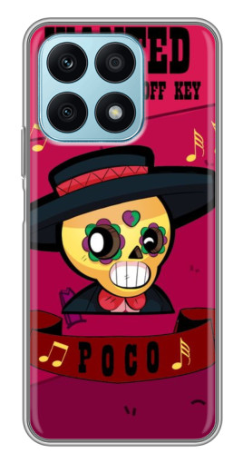 Чехол с принтом "WANTED POCO" для Huawei Honor X8a