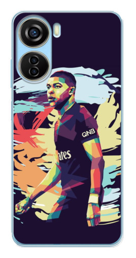 Силиконовый чехол с изображением "ART Mbappe" для ZTE V40 Design