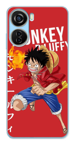 Чехол с принтом "Атакующий D Luffy" для ZTE V40 Design