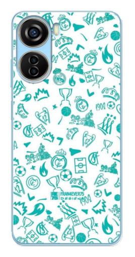 Чехол с печатью "Атрибутика Real Madrid" для ZTE V40 Design