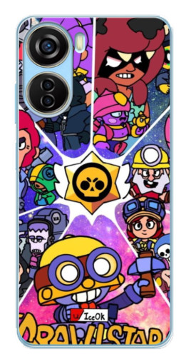 Чехол с печатью "Brawl заставка" для ZTE V40 Design