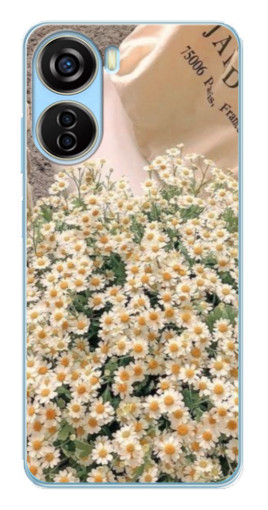 Чехол с принтом "Букет ромашек" для ZTE V40 Design