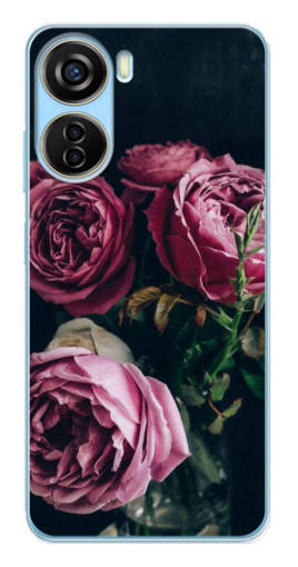 Силиконовый чехол с изображением "Букет роз" для ZTE V40 Design