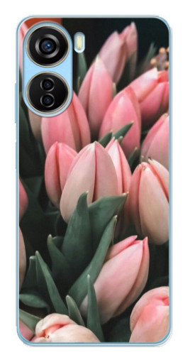 Чехол с печатью "Букет тюльпанов" для ZTE V40 Design