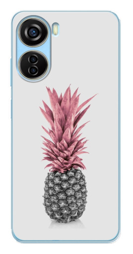 Чехол с картинкой "Чёрно-белый ананас" для ZTE V40 Design