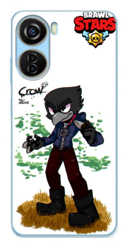 Чехол с принтом "Crow" для ZTE V40 Design