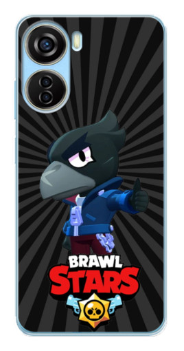 Чехол с печатью "Crow Brawl Stars" для ZTE V40 Design