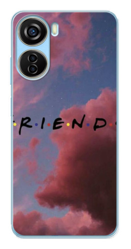 Силиконовый чехол с изображением "Friends" для ZTE V40 Design