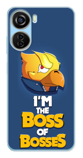 Чехол с печатью "Gold Boss" для ZTE V40 Design
