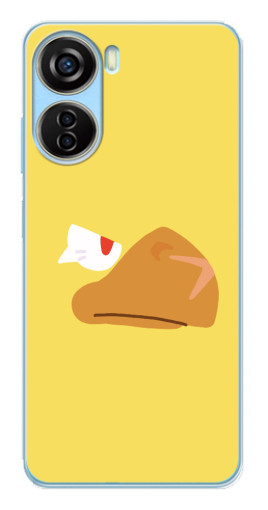 Чехол с печатью "Gold Crow" для ZTE V40 Design