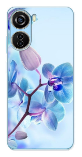 Чехол с печатью "Голубые орхидеи" для ZTE V40 Design